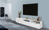 Base TV bianco lucido 200x43x46h cm 2 ante e 2 cassetti - Arghi