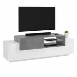 Base TV bianco lucido,cemento 160x45x51h cm 3 ante - Andris