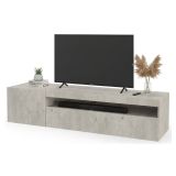 Base TV cemento 150x40x37h cm 2 ante - Ardy
