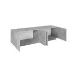 Base TV cemento 162x44x46h cm 4 ante e 1 cassetto - Acix