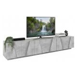 Base TV cemento 244x44x46h cm 6 ante e 1 cassetto - Aemilor