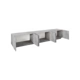 Base TV cemento 244x44x46h cm 6 ante e 1 cassetto - Aemilor