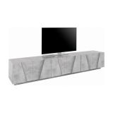 Base TV cemento 244x44x46h cm 6 ante e 1 cassetto - Aemilor
