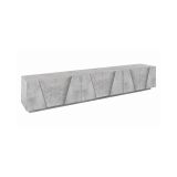 Base TV cemento 244x44x46h cm 6 ante e 1 cassetto - Aemilor