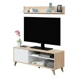 Base TV rovere 135x40x50h cm in legno - Amerino