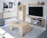 Base TV rovere 135x40x50h cm in legno - Amerino