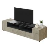 Base TV rovere 138x42x36h cm 4 ante - Ebe