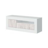 Base TV rovere e bianco 139x42x53h cm 2 ante - Kunzite