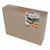 Baule Auto Nero Finitura Effetto Carbonio Capacità 270 l, 55 kg, Apertura Doppia Apertura Laterale Made in Italy - Copora