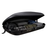 Baule Auto Nero Finitura Effetto Carbonio Capacità 350 l, 75 kg, Apertura Doppia Apertura Laterale Made in Italy - Copora
