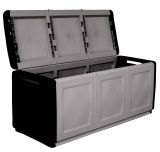 Baule da esterno grande 138x53x57h cm grigio chiaro e nero - Achse