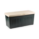 Baule da esterno impermeabile 57x125x56h cm verde - Asco