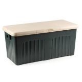 Baule Foligno, Contenitore portaoggetti multiuso, Baule moderno, 100% Made in Italy, 125x57h56 cm, Grigio