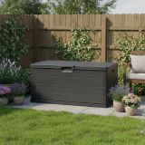Baule Nero Antracite Capienza 340 l Chiusura a Ribalta 118x59x57h cm, Made in Italy - Creola