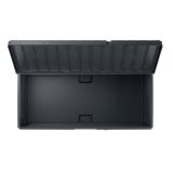 Baule Nero Antracite Resistente ai Raggi uv Impermeabile Capacità 350 l Chiusura Lucchetto 118.5x52x56.8h cm, Materiale Piano in Plastica - Nurri