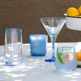 Bicchieri blu Turchese set da 4 470 ml Sfumatura Colore Struttura Turchese, - Nerihane