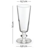 Bicchieri Trasparente oro set da 4 180 ml Colore Struttura oro, - Nesivano