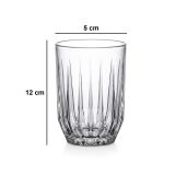 Bicchieri Trasparente set da 3 350 ml Adatto per Lavastoviglie, - Pateno