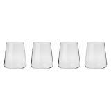 Bicchieri Trasparente set da 4 420 ml Adatto per Lavastoviglie, - Nenaso