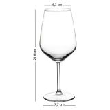 Bicchieri Trasparente set da 4 490 ml, - Nerali