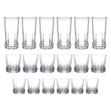Bicchieri Trasparente set da 6 110 ml Adatto per Lavastoviglie, - Paso
