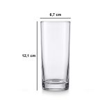 Bicchieri Trasparente set da 6 200 ml Adatto per Lavastoviglie, - Patemo