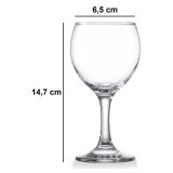 Bicchieri Trasparente set da 6 210 ml Adatto per Lavastoviglie, - Radabali