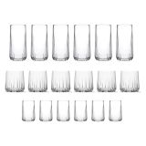 Bicchieri Trasparente set da 6 360 ml Adatto per Lavastoviglie, - Pata