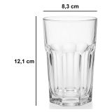 Bicchieri Trasparente set da 6 365 ml Adatto per Lavastoviglie, - Pavasa