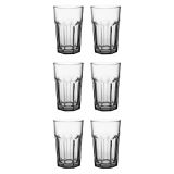 Bicchieri Trasparente set da 6 365 ml Adatto per Lavastoviglie, - Pavasa