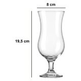 Bicchieri Trasparente set da 6 460 ml Adatto per Lavastoviglie, - Radamora