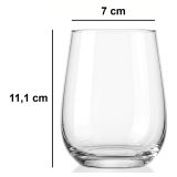 Bicchieri Trasparente set da 6 475 ml Adatto per Lavastoviglie, - Rabato