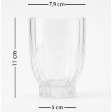 Bicchieri Viola set da 4 320 ml, - Neregale