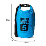 Borsa Impermeabile blu Capacità 5 lt - Seniliri