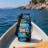 Borsa Impermeabile blu Mimetica Capacità 10 lt Sfumatura Colore Struttura Mimetica - Senine