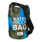 Borsa Impermeabile blu Mimetica Capacità 2 lt Sfumatura Colore Struttura Mimetica - Semebate