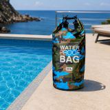 Borsa Impermeabile blu Mimetica Capacità 20 lt Sfumatura Colore Struttura Mimetica - Semiha