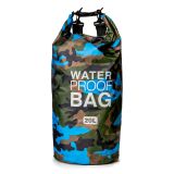 Borsa Impermeabile blu Mimetica Capacità 20 lt Sfumatura Colore Struttura Mimetica - Semiha