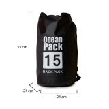 Borsa Impermeabile Nero Capacità 15 lt - Semarese