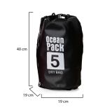 Borsa Impermeabile Nero Capacità 5 lt - Seniliri