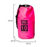 Borsa Impermeabile Rosa Fuxia Capacità 10 lt Sfumatura Colore Struttura Fuxia - Senine