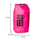 Borsa Impermeabile Rosa Fuxia Capacità 15 lt Sfumatura Colore Struttura Fuxia - Semarese