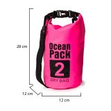 Borsa Impermeabile Rosa Fuxia Capacità 2 lt Sfumatura Colore Struttura Fuxia - Semebate