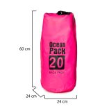 Borsa Impermeabile Rosa Fuxia Capacità 20 lt Sfumatura Colore Struttura Fuxia - Semiha