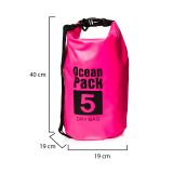 Borsa Impermeabile Rosa Fuxia Capacità 5 lt Sfumatura Colore Struttura Fuxia - Seniliri