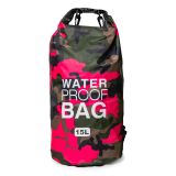 Borsa Impermeabile Rosa Mimetica Fuxia Capacità 15 lt Sfumatura Colore Struttura Mimetica Fuxia - Semarese