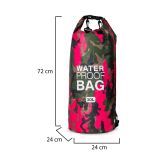 Borsa Impermeabile Rosa Mimetica Fuxia Capacità 30 lt Sfumatura Colore Struttura Mimetica Fuxia - Semitame