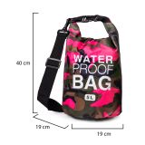 Borsa Impermeabile Rosa Mimetica Fuxia Capacità 5 lt Sfumatura Colore Struttura Mimetica Fuxia - Seniliri
