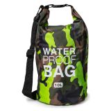 Borsa Impermeabile Verde Mimetica Capacità 10 lt Sfumatura Colore Struttura Mimetica - Senine