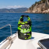 Borsa Impermeabile Verde Mimetica Capacità 5 lt Sfumatura Colore Struttura Mimetica - Seniliri